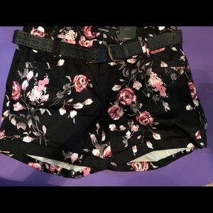 Torrid floral cotton shorts